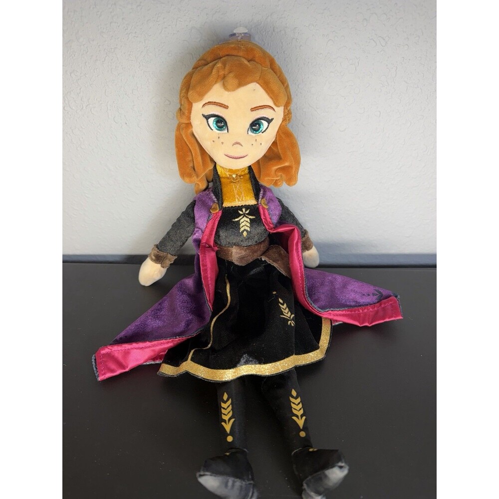 Disney Anna Ty Beanie Babies Sparkle Disney Frozen II Anna Purple Cape 15"